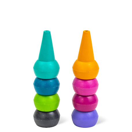 Crayons empilables couleurs acidulées Blanc 2 - vertbaudet enfant 
