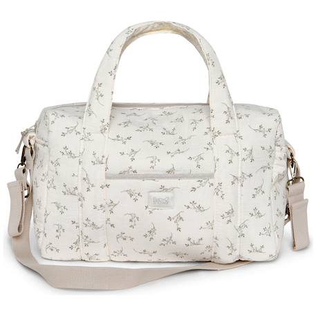 Sac à langer high park olive bloom Ecru, vert 1 - vertbaudet enfant 