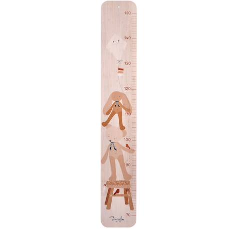 Toise en bois ours naturel Beige 1 - vertbaudet enfant 