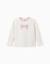 Pull en maille avec nœud jacquard Blanc 1 - vertbaudet enfant 