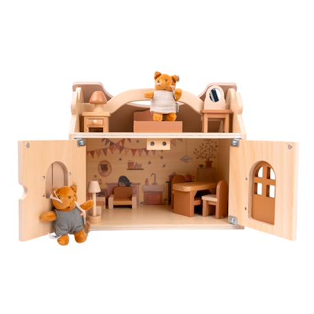 La maison de poupées aux écureuils Beige 1 - vertbaudet enfant 