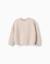 Pull en maille chenille à épaules tombantes Blanc+Bleu foncé+Vert 1 - vertbaudet enfant 