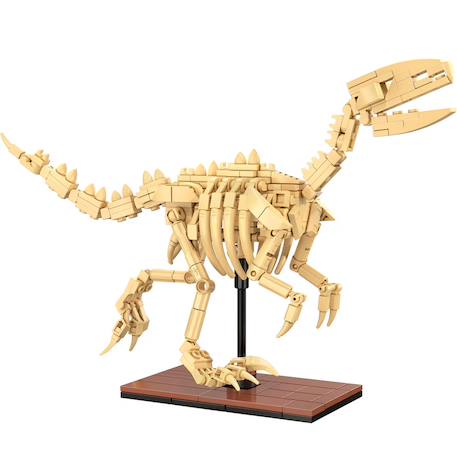 Squelette de vélociraptor 256 pièces Beige 1 - vertbaudet enfant 