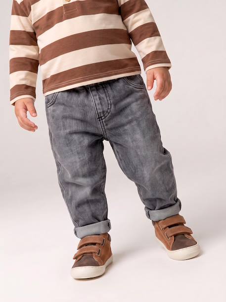 Jean denim bébé denim brut+denim gris 17 - vertbaudet enfant 