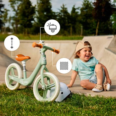 Draisienne Kinderkraft FLY PLUS pour Enfant dès 2 Ans avec Guidon Antidérapant et Cadre Léger en Magnésium Blue+Mint+Pink 11 - vertbaudet enfant 