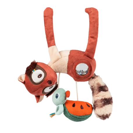Peluche lémurien elvis à suspendre Rouge 1 - vertbaudet enfant 