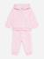 Ensemble fille 2 pièces gilet à capuche et bas Rose clair 1 - vertbaudet enfant 