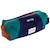 Trousse scolaire en velours high five Bleu marine+Rose 1 - vertbaudet enfant 