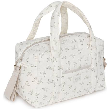Sac à langer high park olive bloom Ecru, vert 2 - vertbaudet enfant 