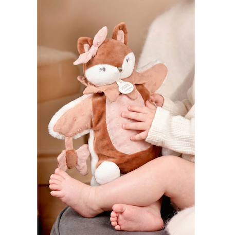 Doudou marionnette renard 25 cm Rose 4 - vertbaudet enfant 