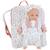 Sac à dos porte bébé pour poupée Rose, bleu, blanc 4 - vertbaudet enfant 