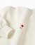 Sweat en coton peigné avec fleur brodée Blanc 4 - vertbaudet enfant 