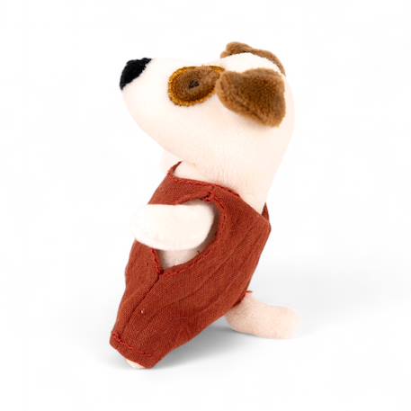 Mini peluche eddie le chien Blanc 3 - vertbaudet enfant 