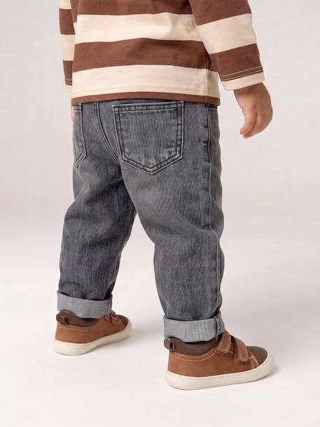 Jean denim bébé denim brut+denim gris 20 - vertbaudet enfant 