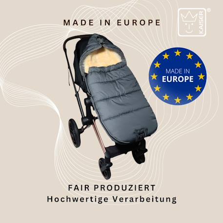 Chancelière pour poussette Sheep anthracite 2 - vertbaudet enfant 