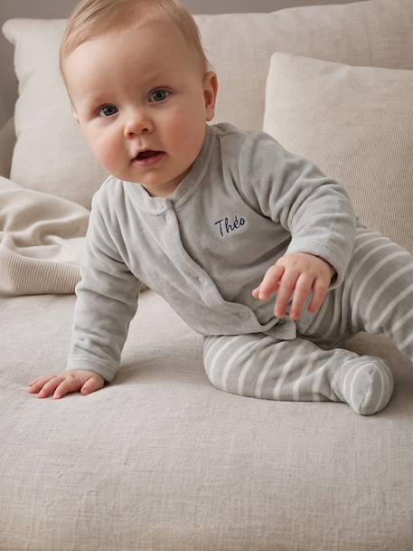 Lot de 2 pyjamas naissance manches longues vert sauge 11 - vertbaudet enfant 