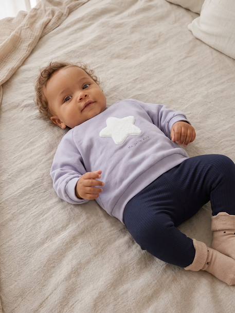 Sweat bébé ouverture dos bleu ciel 8 - vertbaudet enfant 