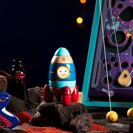 Fusée empilable surprise Bleu 6 - vertbaudet enfant 