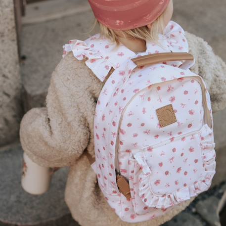Sac à dos mini petit river rose Blanc, rose, marron 4 - vertbaudet enfant 