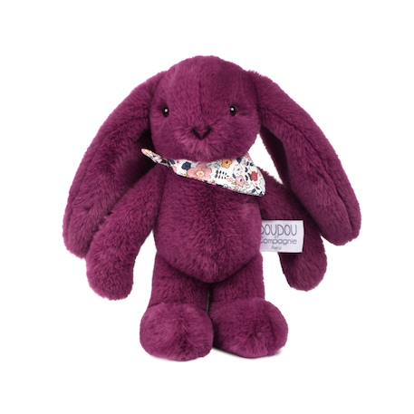 Peluche lapin fleurette 25 cm Blanc+Bleu+Orange+Rose+Violet 25 - vertbaudet enfant 