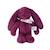 Peluche lapin fleurette 25 cm Blanc+Bleu+Orange+Rose+Violet 25 - vertbaudet enfant 