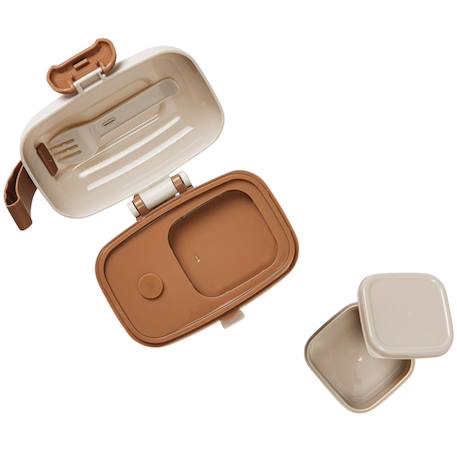 Lunch et snack box bunndy darling Ecru, marron, vert 2 - vertbaudet enfant 