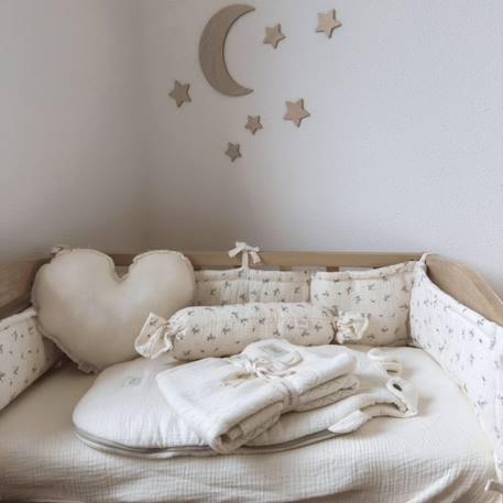 Drap housse de matelas cododo ivory powder Ecru 3 - vertbaudet enfant 
