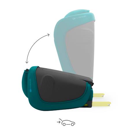 Siège auto Kinderkraft UNITY 2 I-Size 100-150 cm isofix pliable dossier inclinable + organisateur voiture Bleu+Gris+Noir+Vert 22 - vertbaudet enfant 