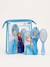 Trousse de toilette transparente reine des neiges avec peigne et serviette Bleu et blanc transparent 3 - vertbaudet enfant 