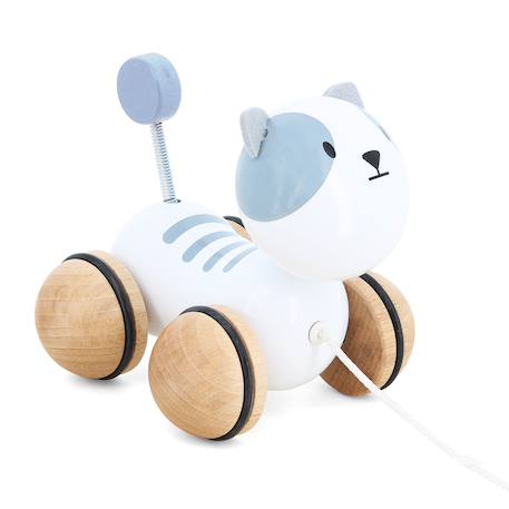 Chaton à traîner gribouille Blanc 2 - vertbaudet enfant 