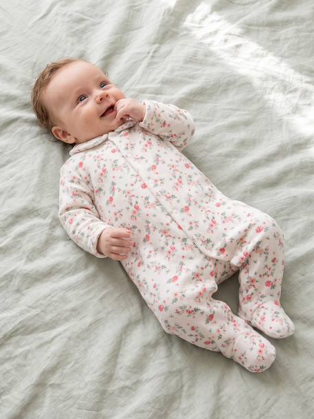 Lot de 2 dors-bien bébé ouverture devant cappuccino+rose pâle+vert sauge 13 - vertbaudet enfant 