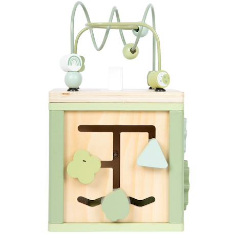 Cube de motricité en bois Bleu+Rose+Vert 15 - vertbaudet enfant 
