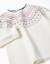 Pull en maille avec motif jacquard Blanc+Rose 3 - vertbaudet enfant 