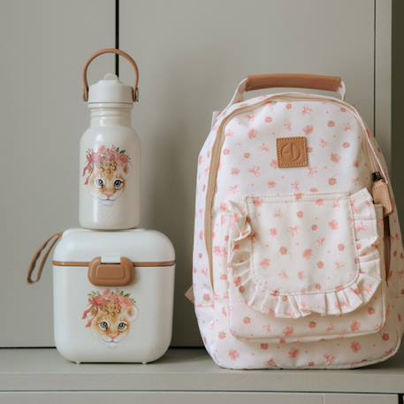 Sac à dos mini petit river rose Blanc, rose, marron 6 - vertbaudet enfant 