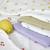 Lot de 3 langes mousseline gots happy fruits citron (85x85 cm) Vert, jaune, blanc 6 - vertbaudet enfant 