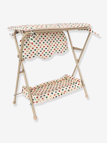 Table à langer pour poupon écru+orange 1 - vertbaudet enfant 