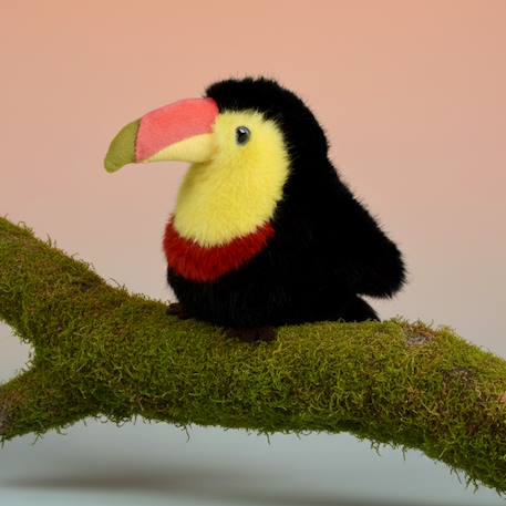 Peluche oiseau les cui-cui paradis 15 cm Bleu+Marron+Noir+Orange+Rose+Vert 16 - vertbaudet enfant 