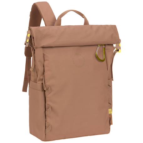 Sac à dos à langer outdoor rolltop amande Marron 1 - vertbaudet enfant 