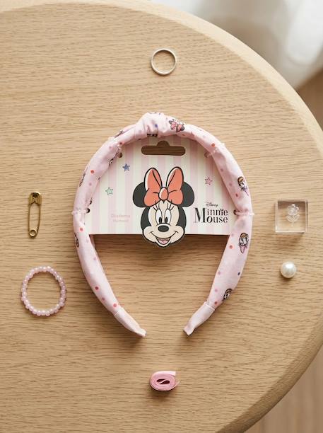 Serre-tête minnie mouse enfant oreilles et nœud Rose 1 - vertbaudet enfant 