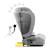 Siège auto Kinderkraft FIX2GO i-Size 76-150 cm isofix capteur saferide + organisateur voiture Bleu marine+Gris+Noir+Vert 9 - vertbaudet enfant 