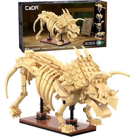 Squelette de tricératops 272 pièces Beige 4 - vertbaudet enfant 