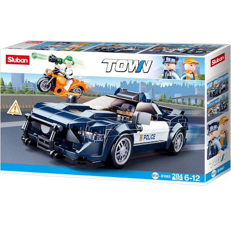 Voiture de police 284 pcs Bleu 5 - vertbaudet enfant 