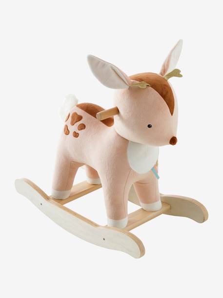 Faon à bascule en bois FSC® Beige 6 - vertbaudet enfant 