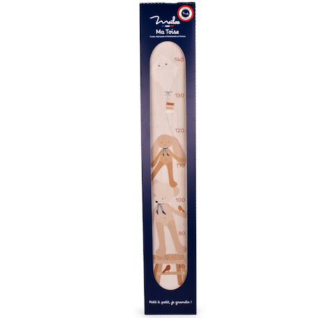 Toise en bois ours naturel Beige 2 - vertbaudet enfant 
