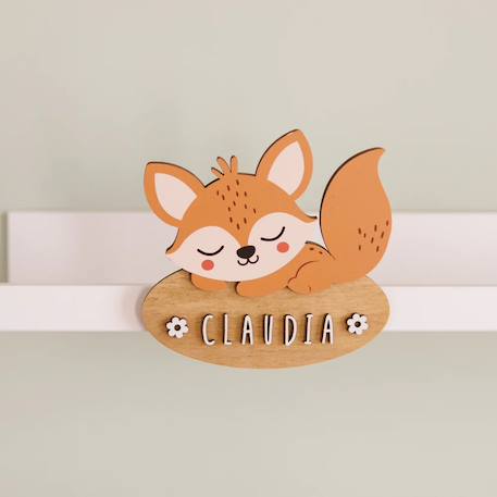 Plaque de porte personnalisable Beige+Blanc+Bleu+Gris+Jaune+Marron+Orange+Rose+Violet 23 - vertbaudet enfant 