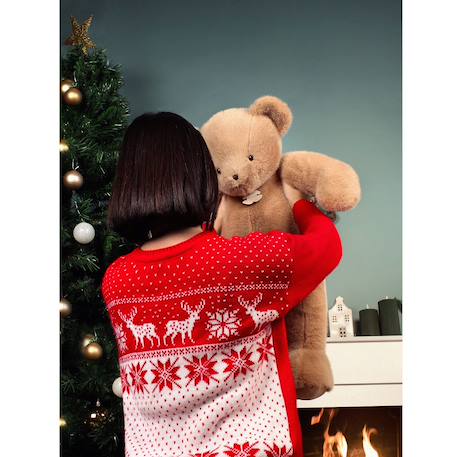 Ours en peluche clémentin 80 cm Beige+Marron 10 - vertbaudet enfant 