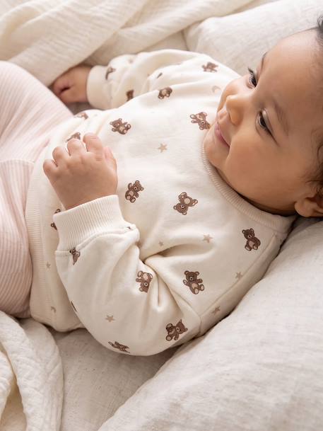 Ensemble sweat et pantalon bébé garçon écru 9 - vertbaudet enfant 