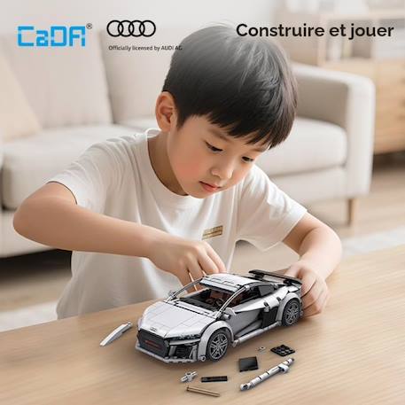 Voiture audi r8 coupé 536 pièces Gris 3 - vertbaudet enfant 