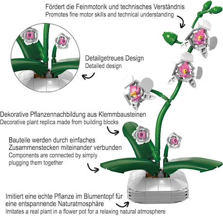 Pot de fleurs d'orchidée 237 pièces Blanc 5 - vertbaudet enfant 
