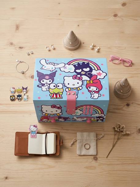 Boîte à bijoux musicale hello kitty serrure à code secret Rose 1 - vertbaudet enfant 
